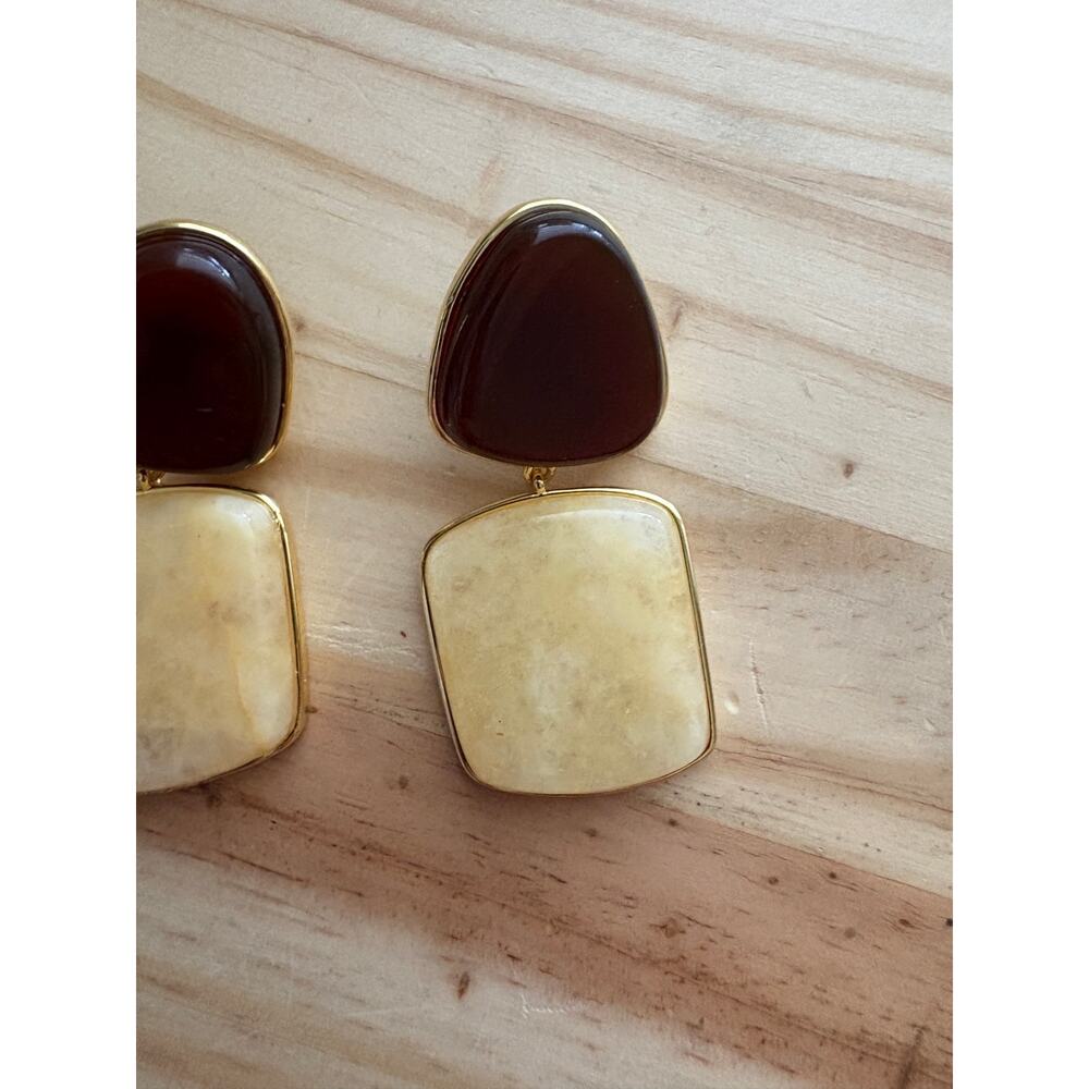 Tuckernuck Butter Yellow and Winetasting Ainsley Earrings - Picture 4 of 6